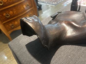 Igor Mitoraj (1944-2014): Stella, bronze &agrave; patine brune, marque de fonderie 'Fonderia Tesconi Pietrasanta', &eacute;d. 158/250, (1980)