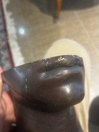 Igor Mitoraj (1944-2014): Stella, bronze &agrave; patine brune, marque de fonderie 'Fonderia Tesconi Pietrasanta', &eacute;d. 158/250, (1980)