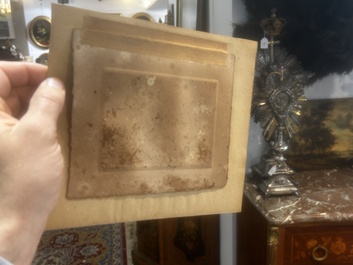 Eugeen Van Mieghem (1875-1930): Three various etchings with figures in a harbour context