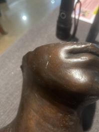 Igor Mitoraj (1944-2014): Stella, bronze &agrave; patine brune, marque de fonderie 'Fonderia Tesconi Pietrasanta', &eacute;d. 158/250, (1980)