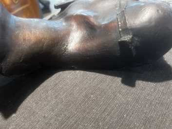 Igor Mitoraj (1944-2014): Stella, bronze &agrave; patine brune, marque de fonderie 'Fonderia Tesconi Pietrasanta', &eacute;d. 158/250, (1980)