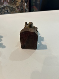 Eight Chinese gilt and polychromed wooden sculptures, 19th/20th C.