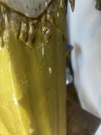 A large polychromed wood sculpture of Saint Elizabeth of Hungary, 18th C.