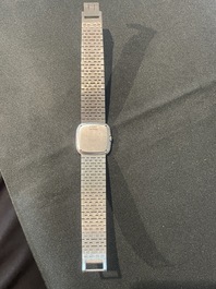 An 18 carat white gold and diamond set Piaget lady's cocktail watch, 20th C.