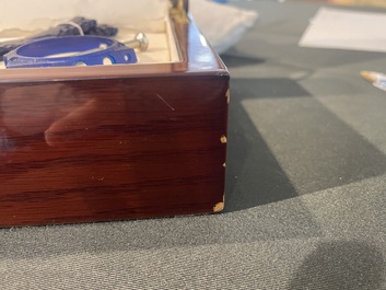 An Ikepod Megapode chronograph titanium and sapphire glass wristwatch designed by Marc Newson, ed. 257/9999, ca. 2000