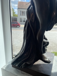 Eug&egrave;ne Cornu (1827-1899): V&eacute;nus sortant du bain ou La baigneuse, bronze &agrave; patine brune