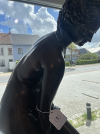 Eug&egrave;ne Cornu (1827-1899): V&eacute;nus sortant du bain ou La baigneuse, bronze &agrave; patine brune