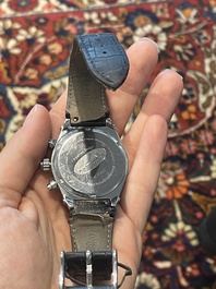 An Ikepod Megapode chronograph titanium and sapphire glass wristwatch designed by Marc Newson, ed. 257/9999, ca. 2000