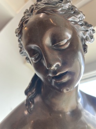 Eug&egrave;ne Cornu (1827-1899): V&eacute;nus sortant du bain ou La baigneuse, bronze &agrave; patine brune
