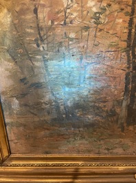 Lucien Frank (1857-1920): 'Automne', huile sur toile