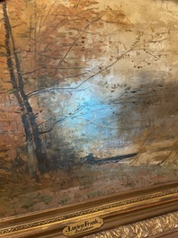 Lucien Frank (1857-1920): 'Automne', huile sur toile