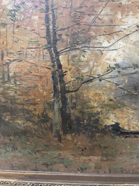 Lucien Frank (1857-1920): 'Automne', huile sur toile