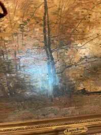 Lucien Frank (1857-1920): 'Automne', huile sur toile