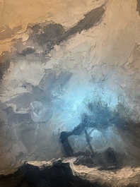 Kurt Peiser (1887-1962): 'Temp&ecirc;te', huile sur toile