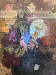 Fernand Allard L'Olivier (1883-1933): Still life with flowers, oil on canvas
