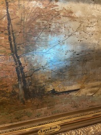 Lucien Frank (1857-1920): 'Automne', huile sur toile