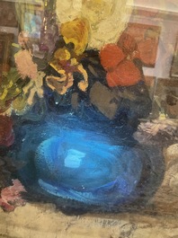 Fernand Allard L'Olivier (1883-1933): Still life with flowers, oil on canvas