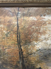 Lucien Frank (1857-1920): 'Automne', huile sur toile
