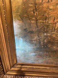 Lucien Frank (1857-1920): 'Automne', huile sur toile