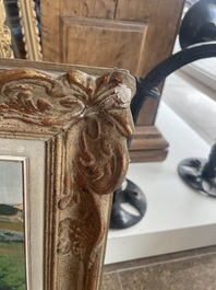 L&eacute;on Frederic (1856-1940): 'Dunes &agrave; Heyst sur Mer', huile sur board