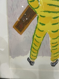 Roger Raveel (1921-2013): 'Een kromming in de tijd', serigraph in colours, ed. 71/200, dated 1990