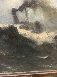 Kurt Peiser (1887-1962): 'Temp&ecirc;te', huile sur toile