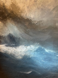 Kurt Peiser (1887-1962): 'Temp&ecirc;te', huile sur toile