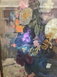 Fernand Allard L'Olivier (1883-1933): Still life with flowers, oil on canvas