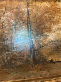 Lucien Frank (1857-1920): 'Automne', huile sur toile