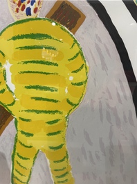Roger Raveel (1921-2013): 'Een kromming in de tijd', serigraph in colours, ed. 71/200, dated 1990