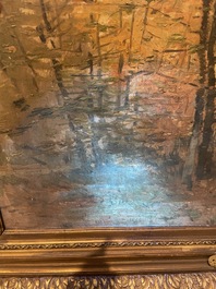 Lucien Frank (1857-1920): 'Automne', huile sur toile