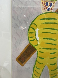 Roger Raveel (1921-2013): 'Een kromming in de tijd', serigraph in colours, ed. 71/200, dated 1990