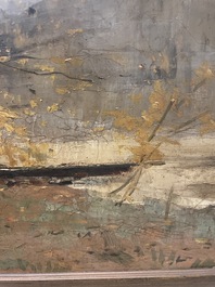 Lucien Frank (1857-1920): 'Automne', huile sur toile