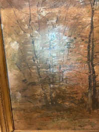 Lucien Frank (1857-1920): 'Automne', huile sur toile