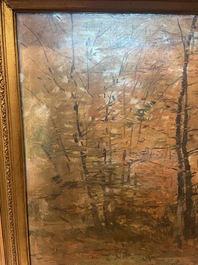 Lucien Frank (1857-1920): 'Automne', huile sur toile