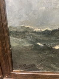 Kurt Peiser (1887-1962): 'Temp&ecirc;te', huile sur toile