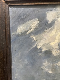 Kurt Peiser (1887-1962): 'Temp&ecirc;te', huile sur toile