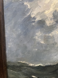 Kurt Peiser (1887-1962): 'Temp&ecirc;te', huile sur toile