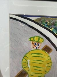 Roger Raveel (1921-2013): 'Een kromming in de tijd', serigraph in colours, ed. 71/200, dated 1990