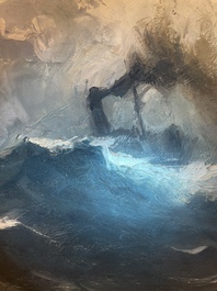 Kurt Peiser (1887-1962): 'Temp&ecirc;te', huile sur toile