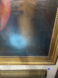 Italian school, follower of Sebastiano del Piombo (1485-1547): John the Baptist in the desert, oil on canvas, 18th C.