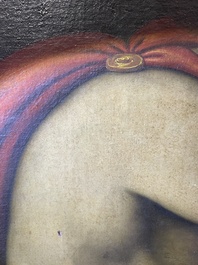 Italian school, follower of Sebastiano del Piombo (1485-1547): John the Baptist in the desert, oil on canvas, 18th C.