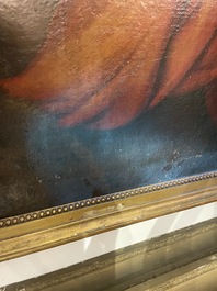 Italian school, follower of Sebastiano del Piombo (1485-1547): John the Baptist in the desert, oil on canvas, 18th C.