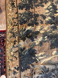 A Flemish wall tapestry depicting a wooded area or verdure, Oudenaarde, late 17th C.