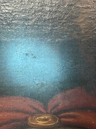 Italian school, follower of Sebastiano del Piombo (1485-1547): John the Baptist in the desert, oil on canvas, 18th C.