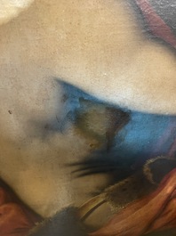 Italian school, follower of Sebastiano del Piombo (1485-1547): John the Baptist in the desert, oil on canvas, 18th C.