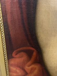 Italian school, follower of Sebastiano del Piombo (1485-1547): John the Baptist in the desert, oil on canvas, 18th C.