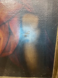 Italian school, follower of Sebastiano del Piombo (1485-1547): John the Baptist in the desert, oil on canvas, 18th C.