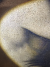 Italian school, follower of Sebastiano del Piombo (1485-1547): John the Baptist in the desert, oil on canvas, 18th C.