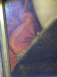 Italian school, follower of Sebastiano del Piombo (1485-1547): John the Baptist in the desert, oil on canvas, 18th C.